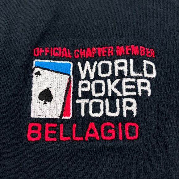 XL Bellagio World Poker Tour T-Shirt, Official Charter Member, Black Tee - Picture 3 of 8
